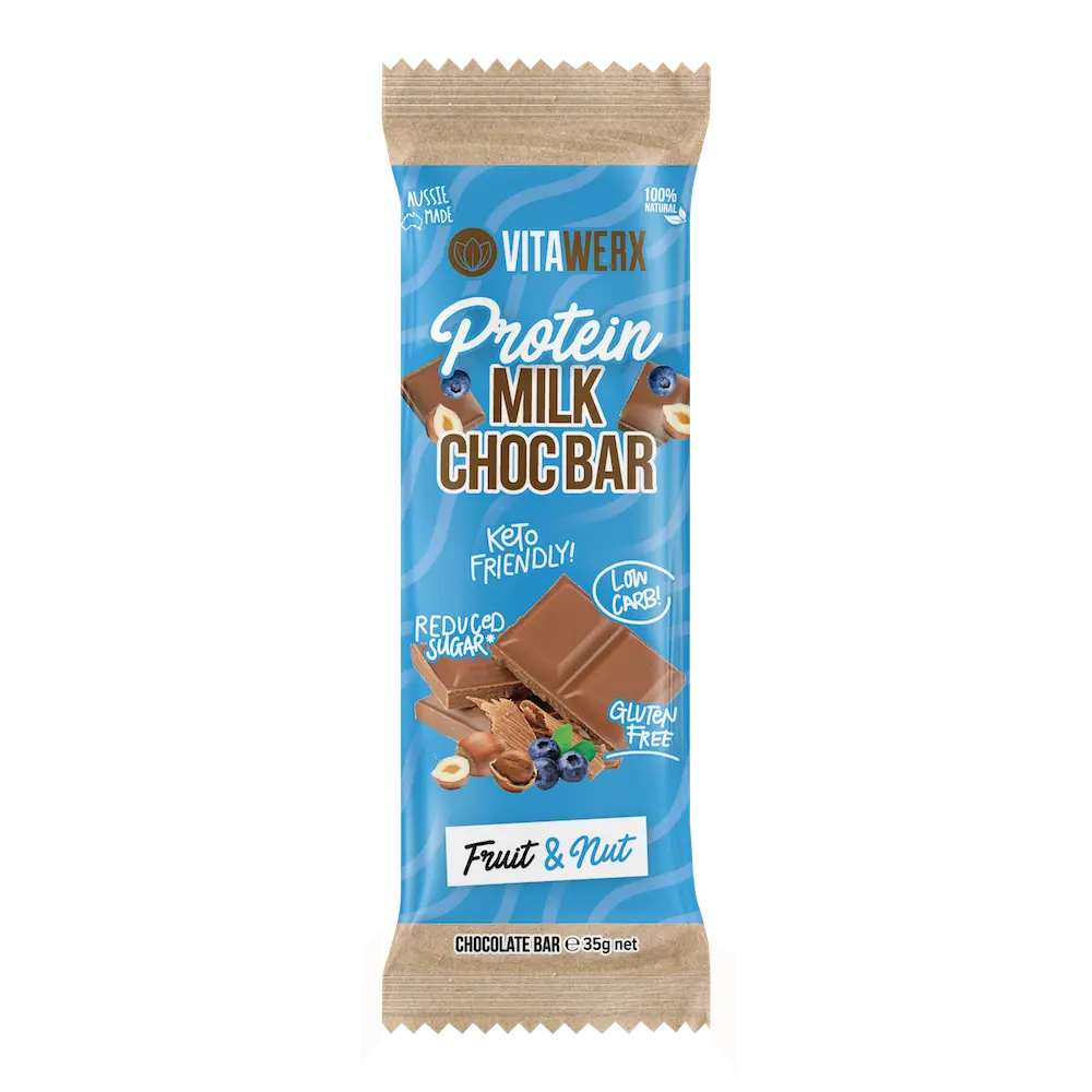 Protein Milk Chocolate Bar - Fruit & Nut (35g)