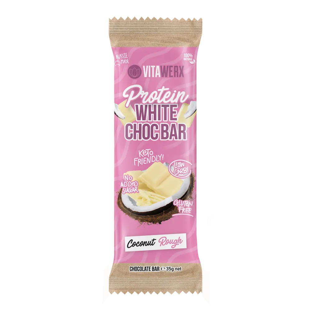 Protein White Chocolate Bar - Coconut Rough (35g)