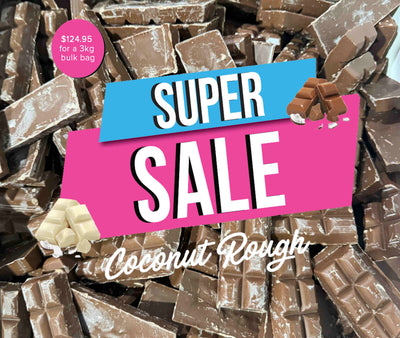 New Recipe- Milk Choc Coconut Rough 3kg bulk bag
