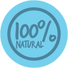 100% Natural Icon Blue