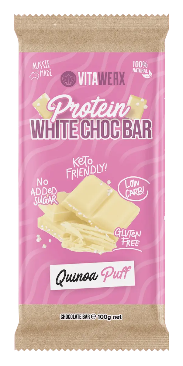 Protein White Choc Bar - Quinoa Puff