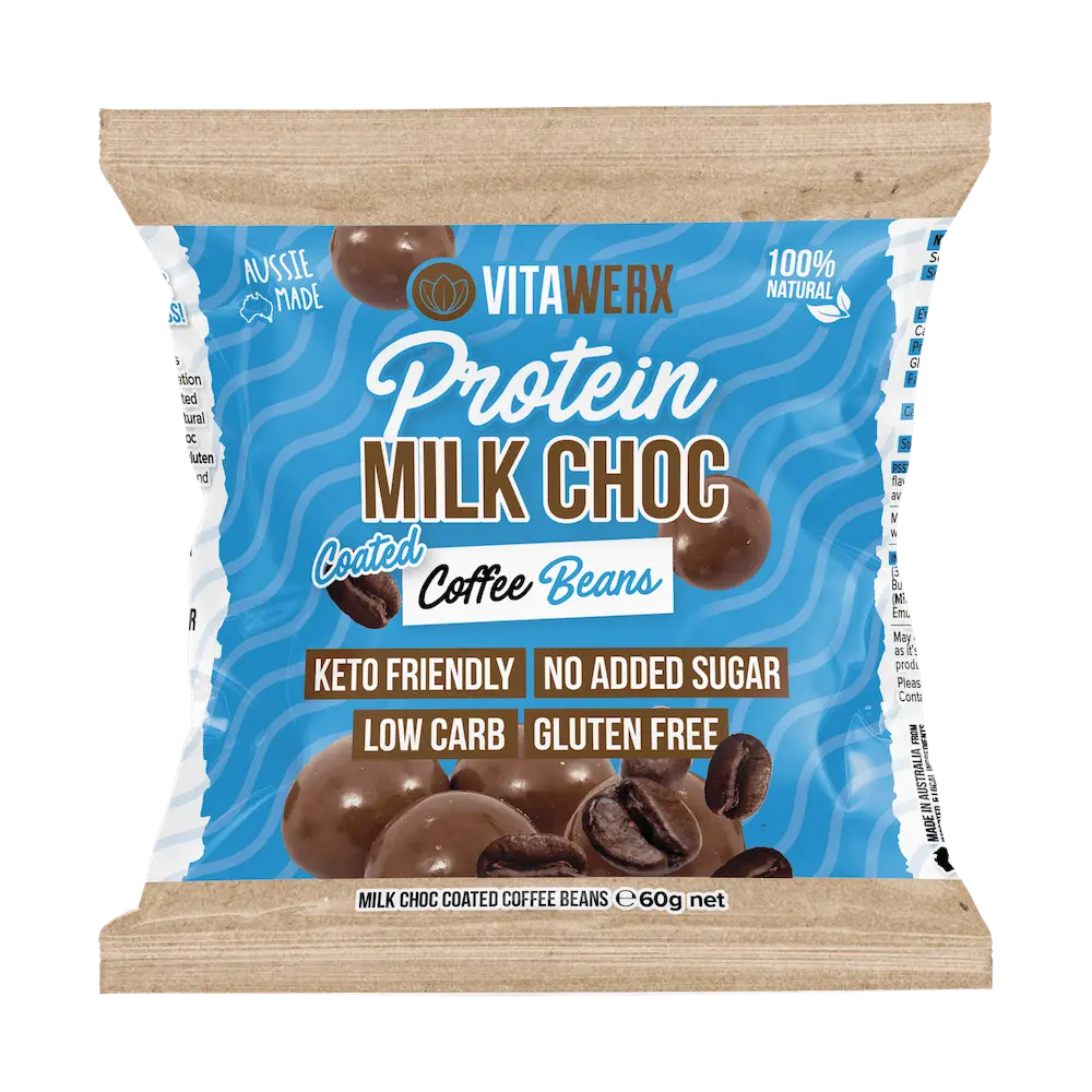 Protein Milk Choc Coated Treats - Coffee Beans