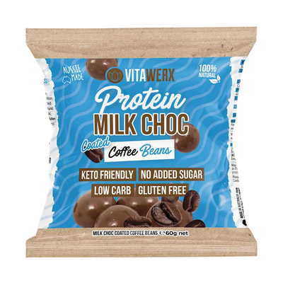 Protein Milk Choc Coated Treats - Coffee Beans