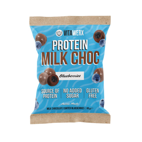 Protein Milk Chocolate Coated Treats - Blueberries