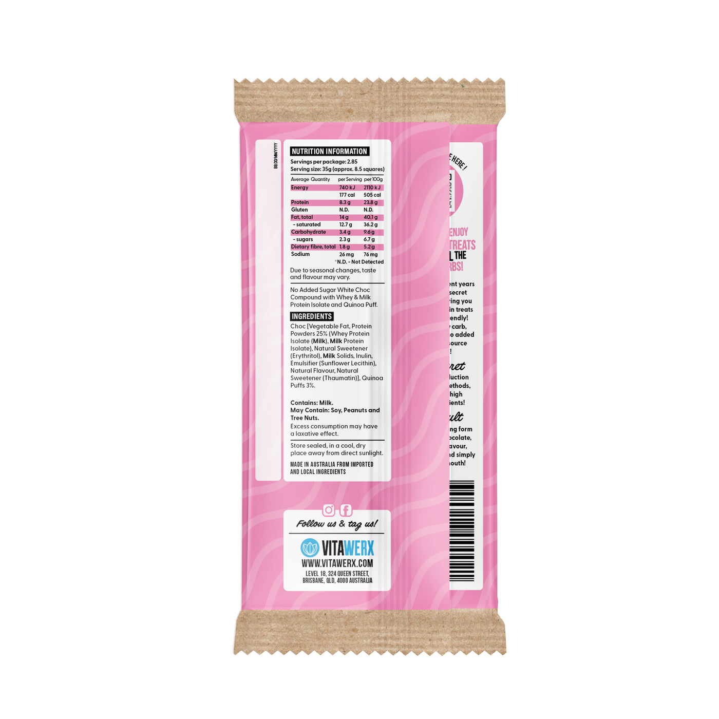 White Choc Quinoa Puff (100g)