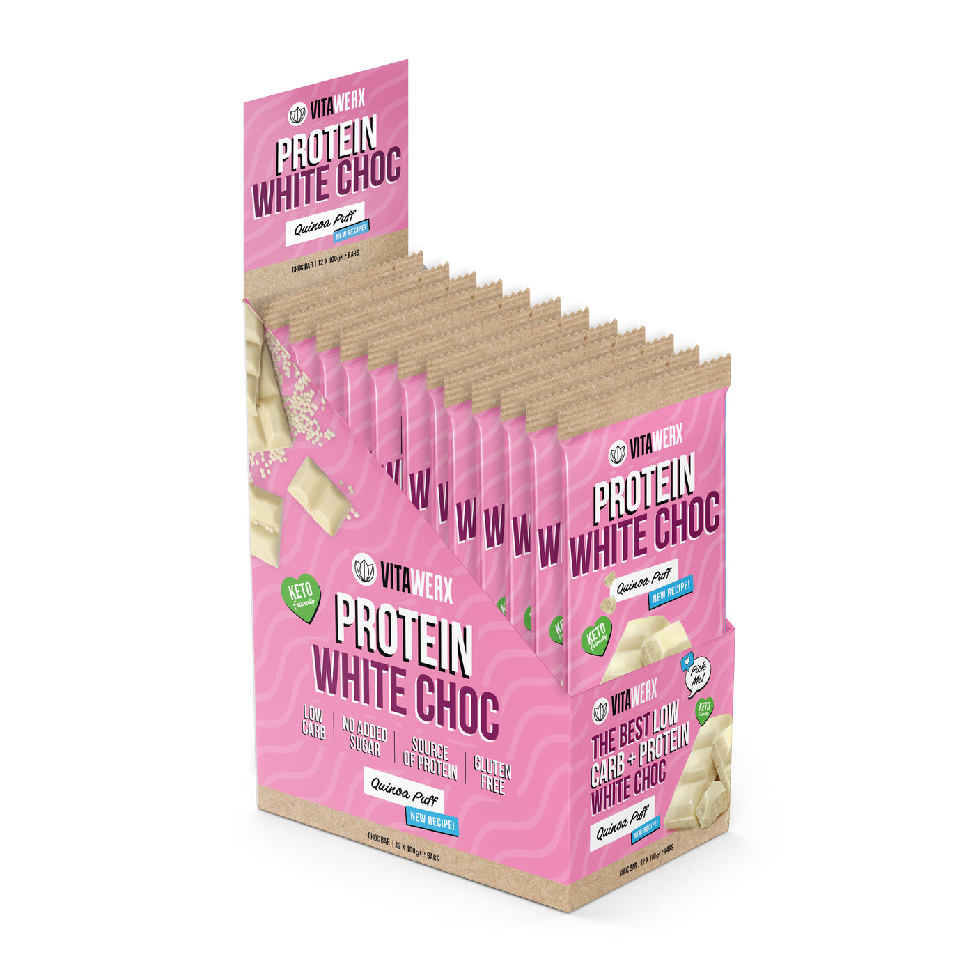 White Choc Quinoa Puff (100g)